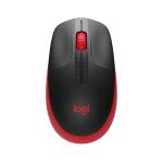 LOGITECH MOUSE WIRELESS M190 FULL-SIZE, OTTICO, USB, ROSSO