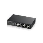 ZYXEL SWITCH UNMANAGED 16 PORTE GIGABIT, DESIGN SENZA VENTOLE, DESKTOP/RACK