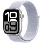 APPLE WATCH SERIES 10 GPS 42MM SILVER ALUMINIUM CASE WITH BLUE CLOUD SPORT LOOP